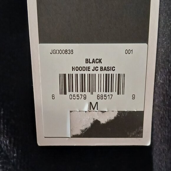 NWT Juicy Couture Basic Zip Up Slim Fit Hoodie Black Velour Size Medium - Picture 7 of 9